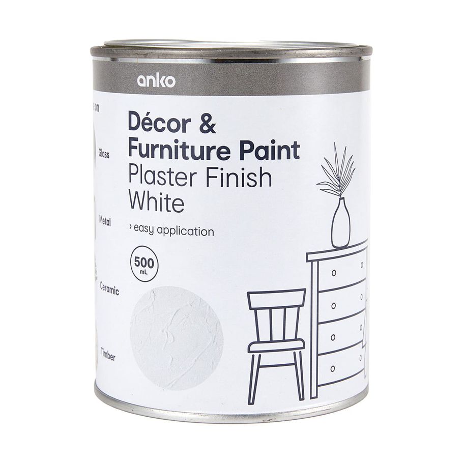 Decor and Furniture Paint - Plaster Finish White