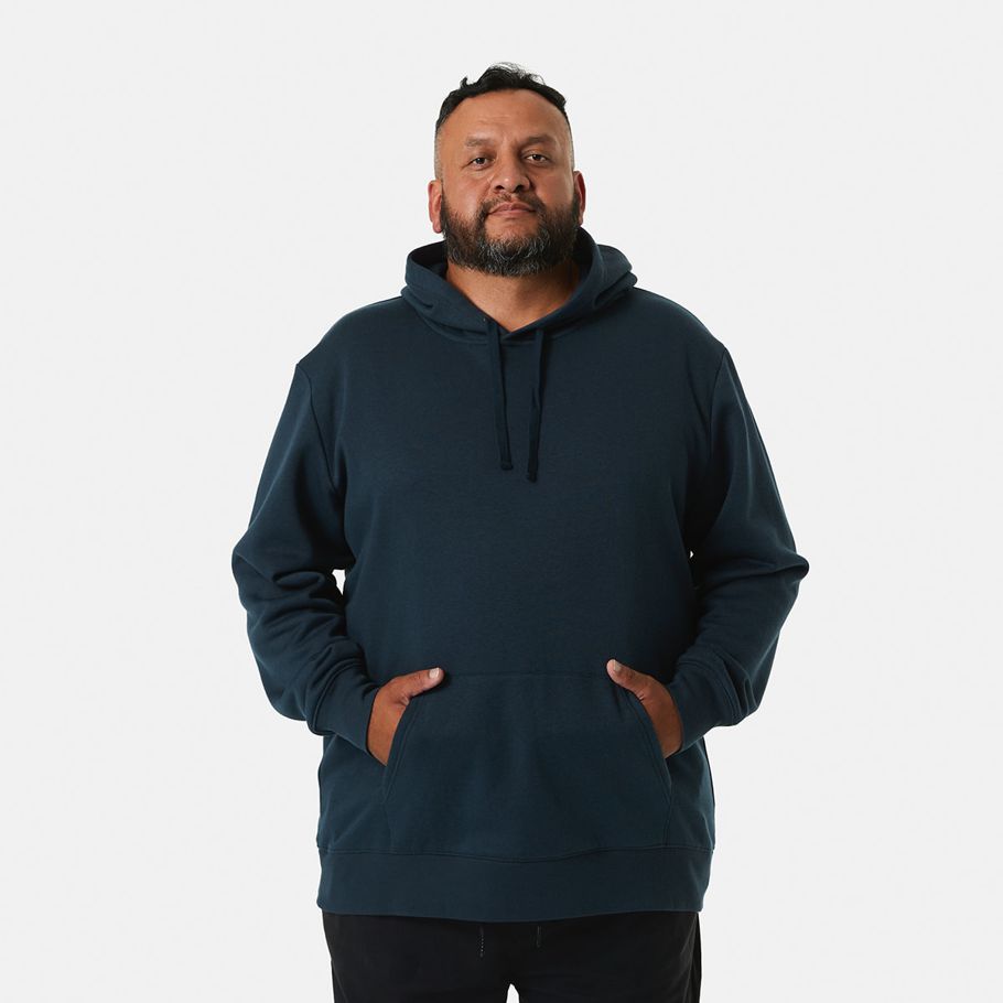 Men's Larger Size Popover Hooded Sweatshirt