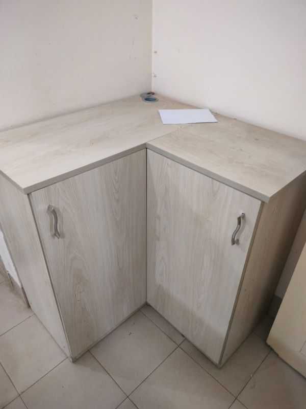CCTV Monitor table with file Cabinet /Corner