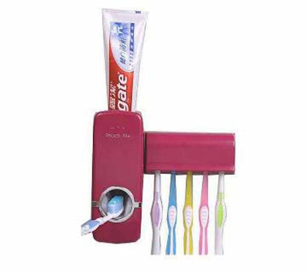 AUTOMATIC TOOTHPEST DISPENCER AND BRUSH