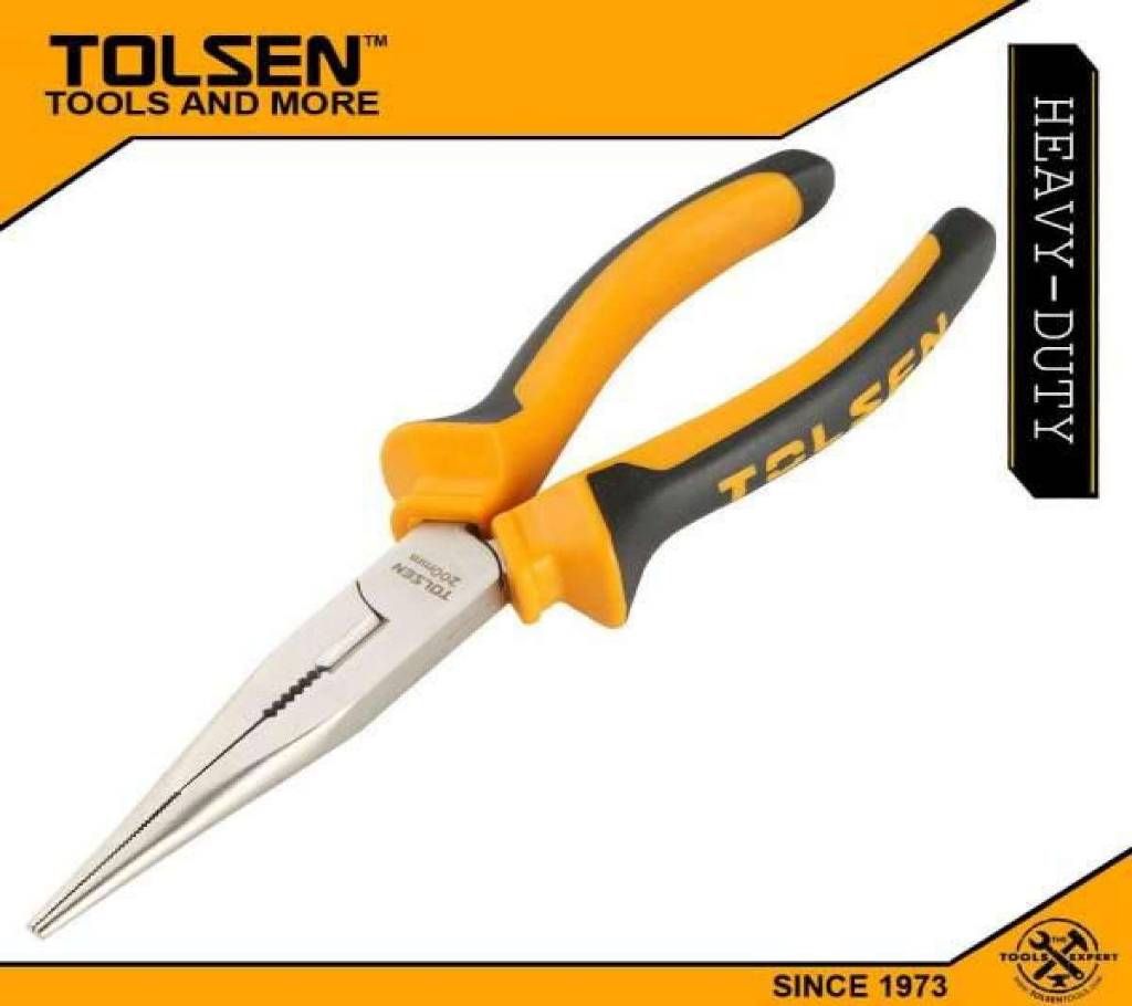 TOLSEN Long Nose Pliers 6" (160mm) TPR Handle