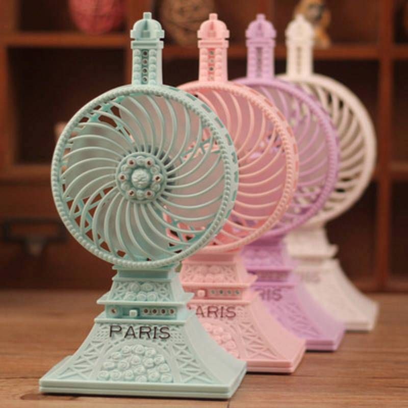 Rechargeable USB Eiffel Tower Pocket Fan