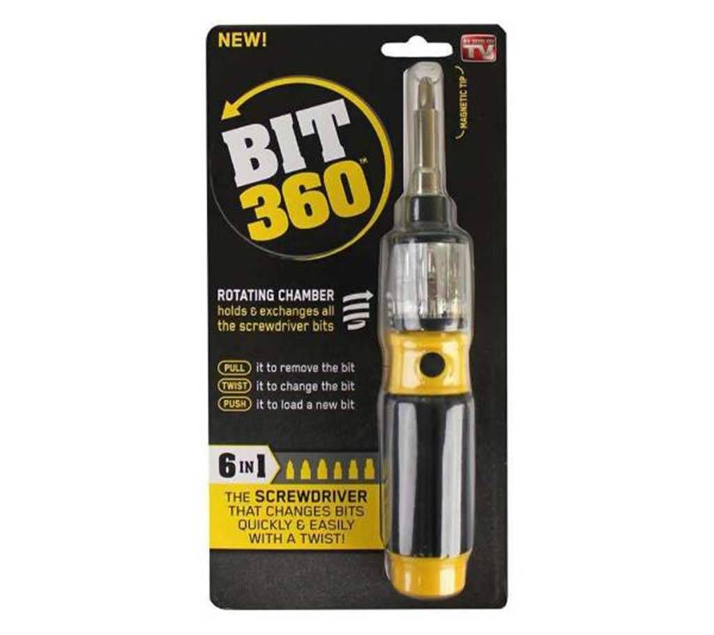 6 in 1 Bit 360 Twist Bit Screw Driver