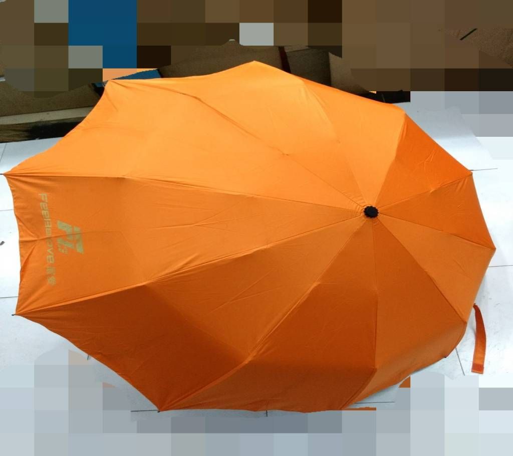Automatic Umbrella - Orange & Pink