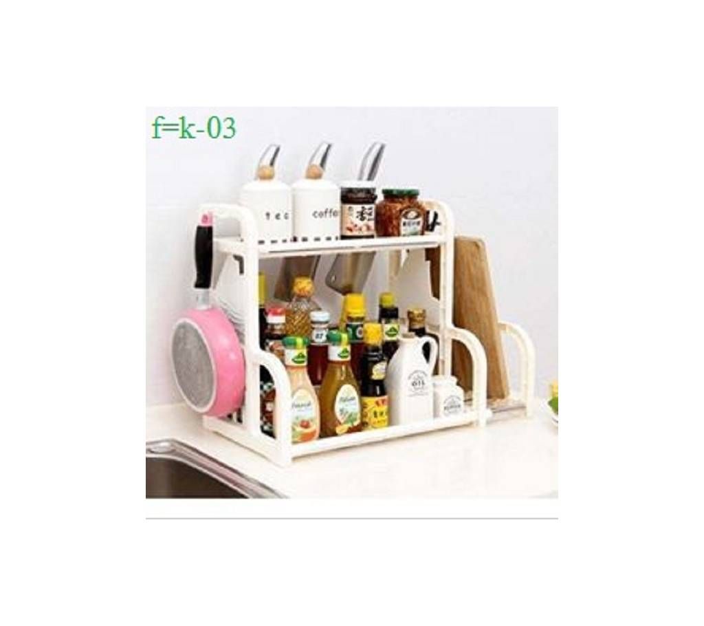 Kitchen & Bathroom 2-Tier Standing Rack -k-03