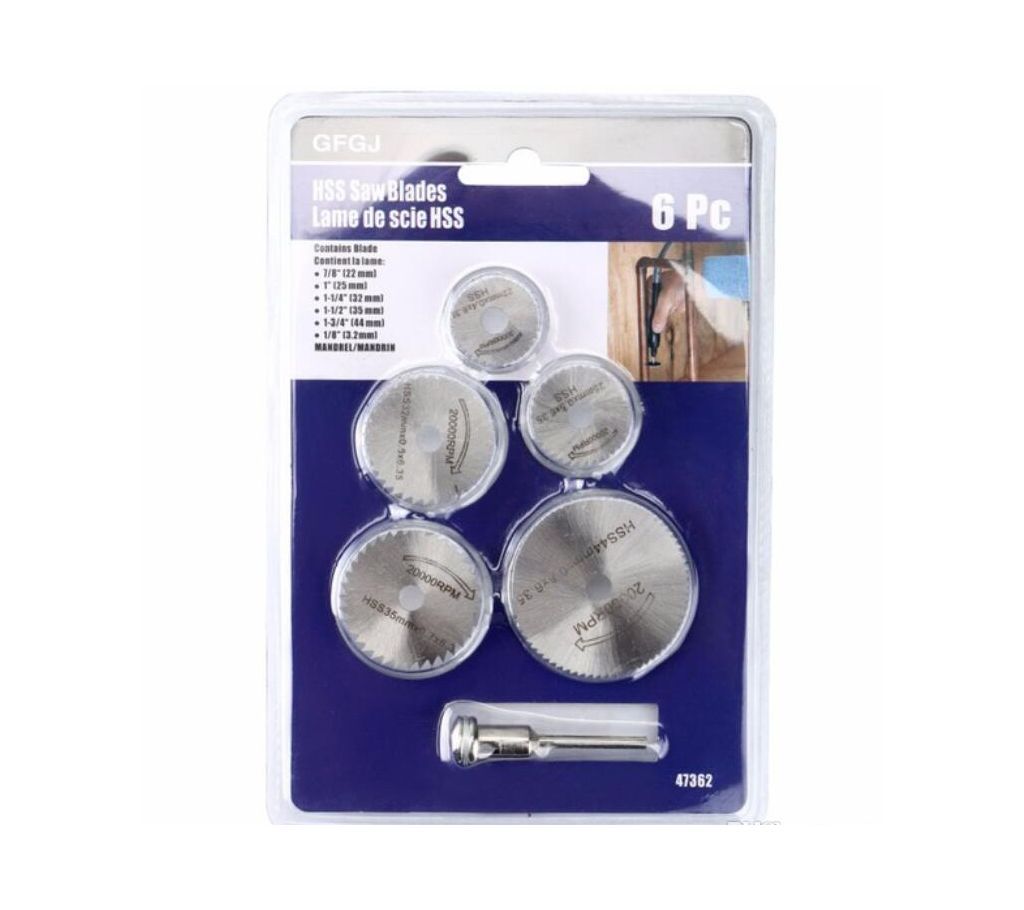 6Pcs/Set Multitool Blades HSS Circular Saw Blade Set