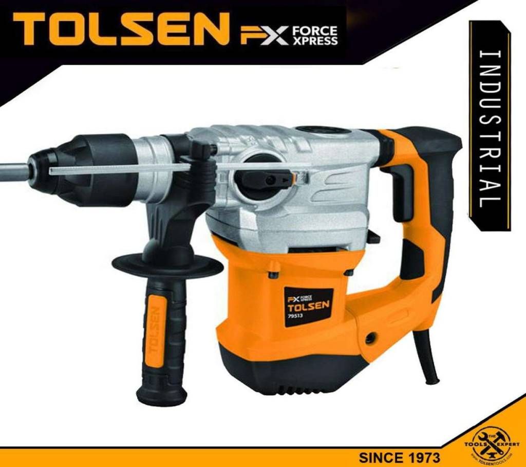 TOLSEN Rotary Hammer 1500W 32mm Industrial FX Series 79513
