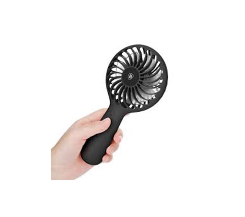 BASEUS Portable 3-Speed Fan USB Handheld Rechargeable Cooling Fan - Black