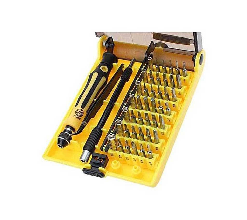 45 in 1 Screwdriver Set Repair Tools - Yellow  