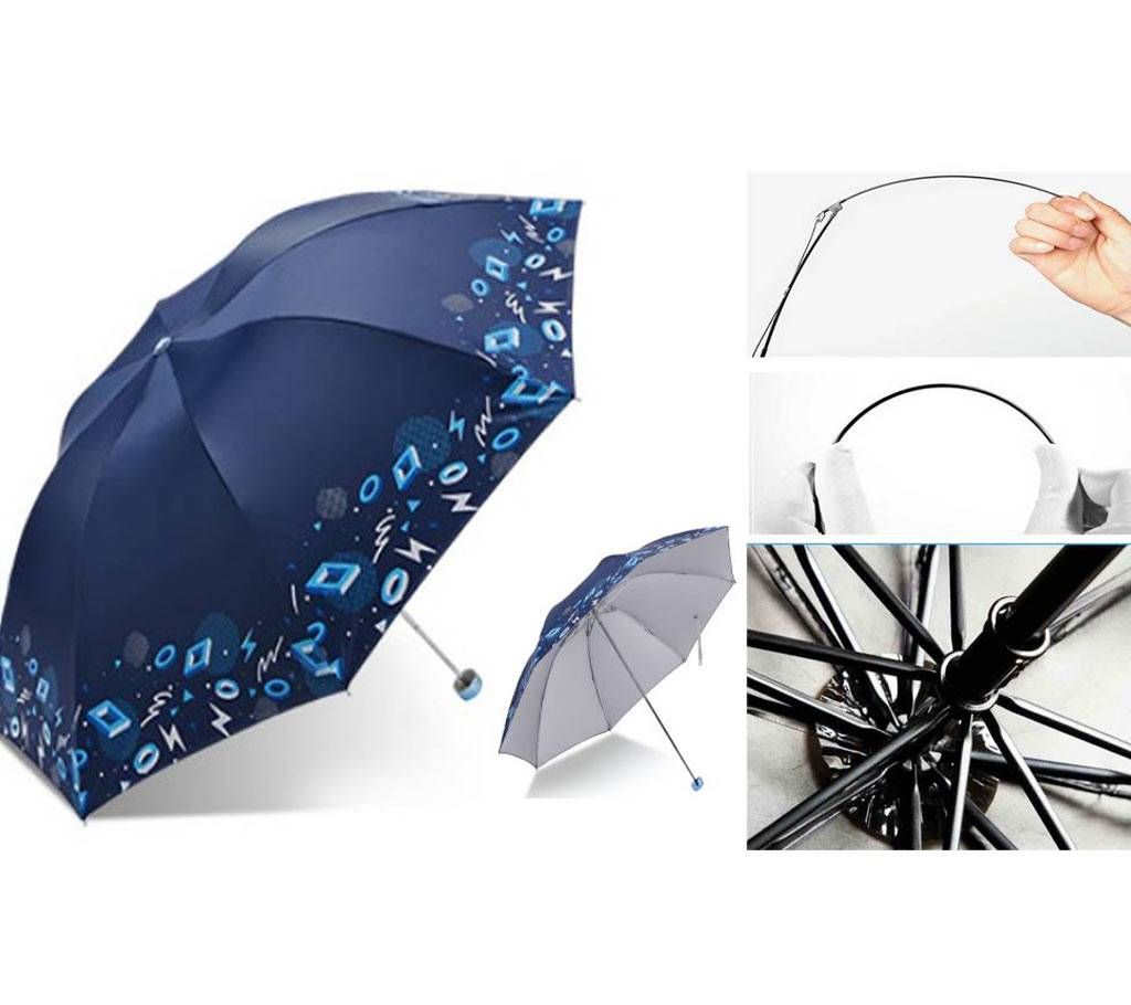 Navy Blue Color Paradise umbrella - Rain and Sun Dual Protection