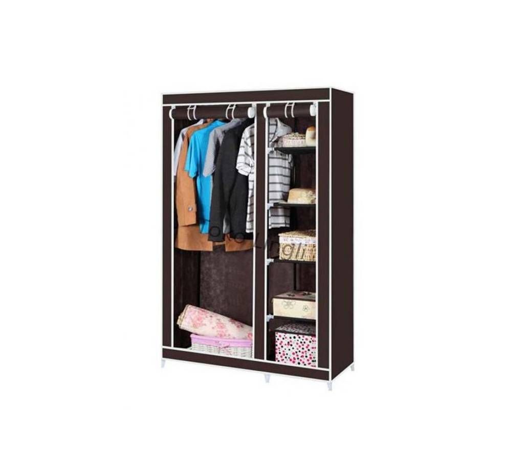 Stainless Steel and Fabric Storage Wardrobe