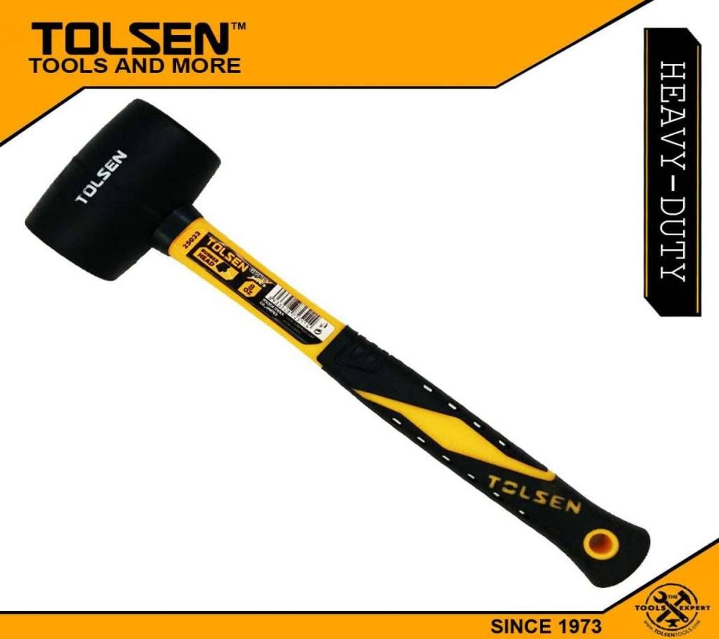 Tolsen Rubber Mallet (225g / 8OZ) Fiberglass Handle 25033