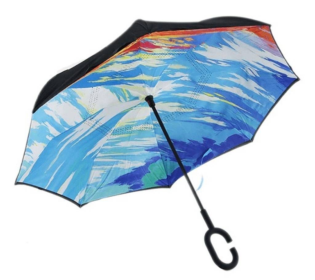 Double layer folding UMBRELLA