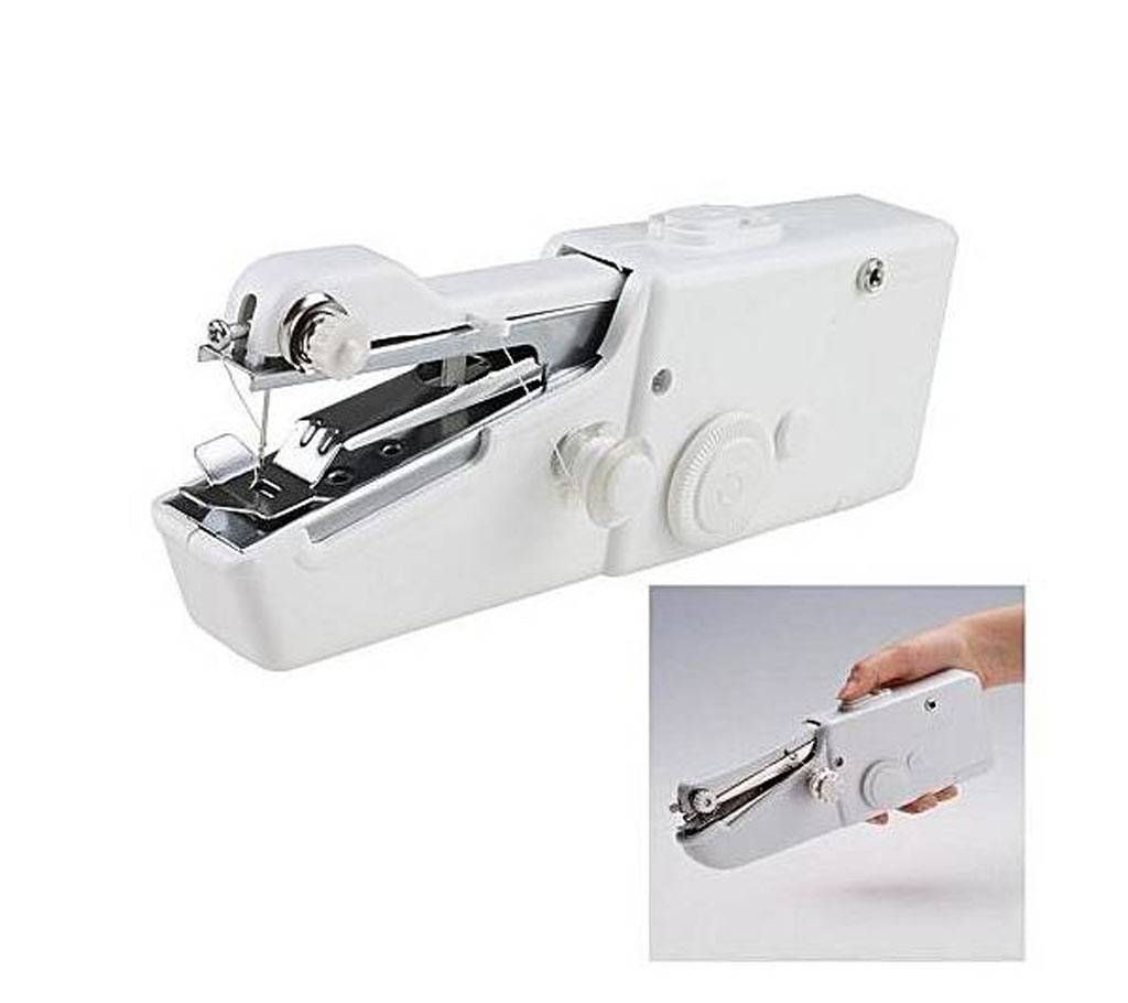 Mini Handheld Sewing Machine - White