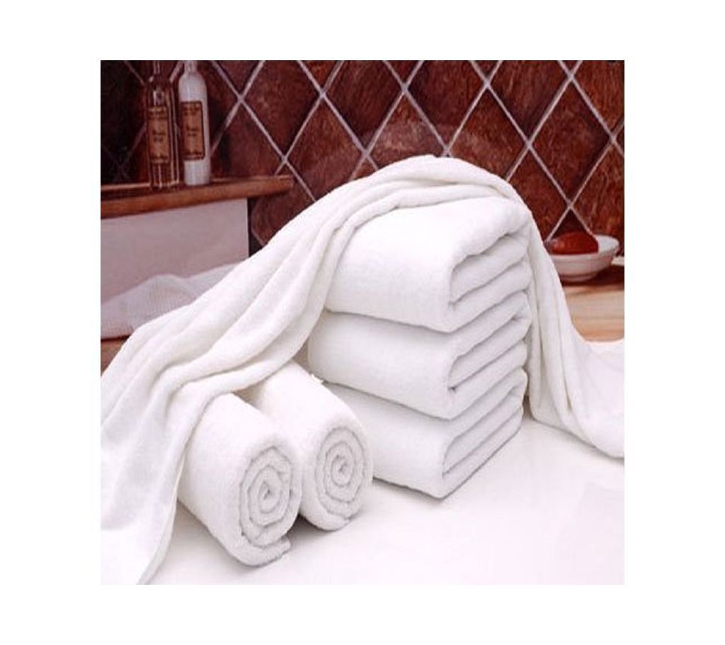 3 Piece White Bath Sheet