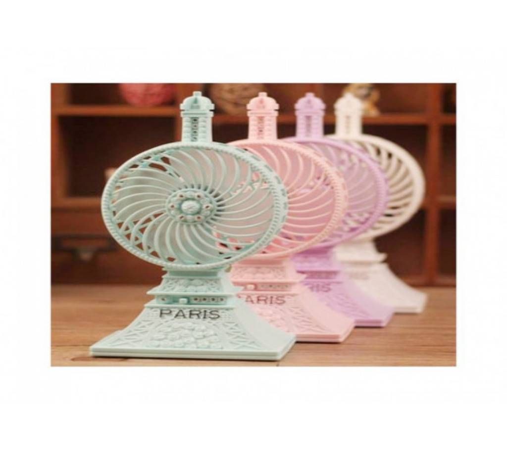 Paris Mini Tower Rechargeable Fan (1pcs)