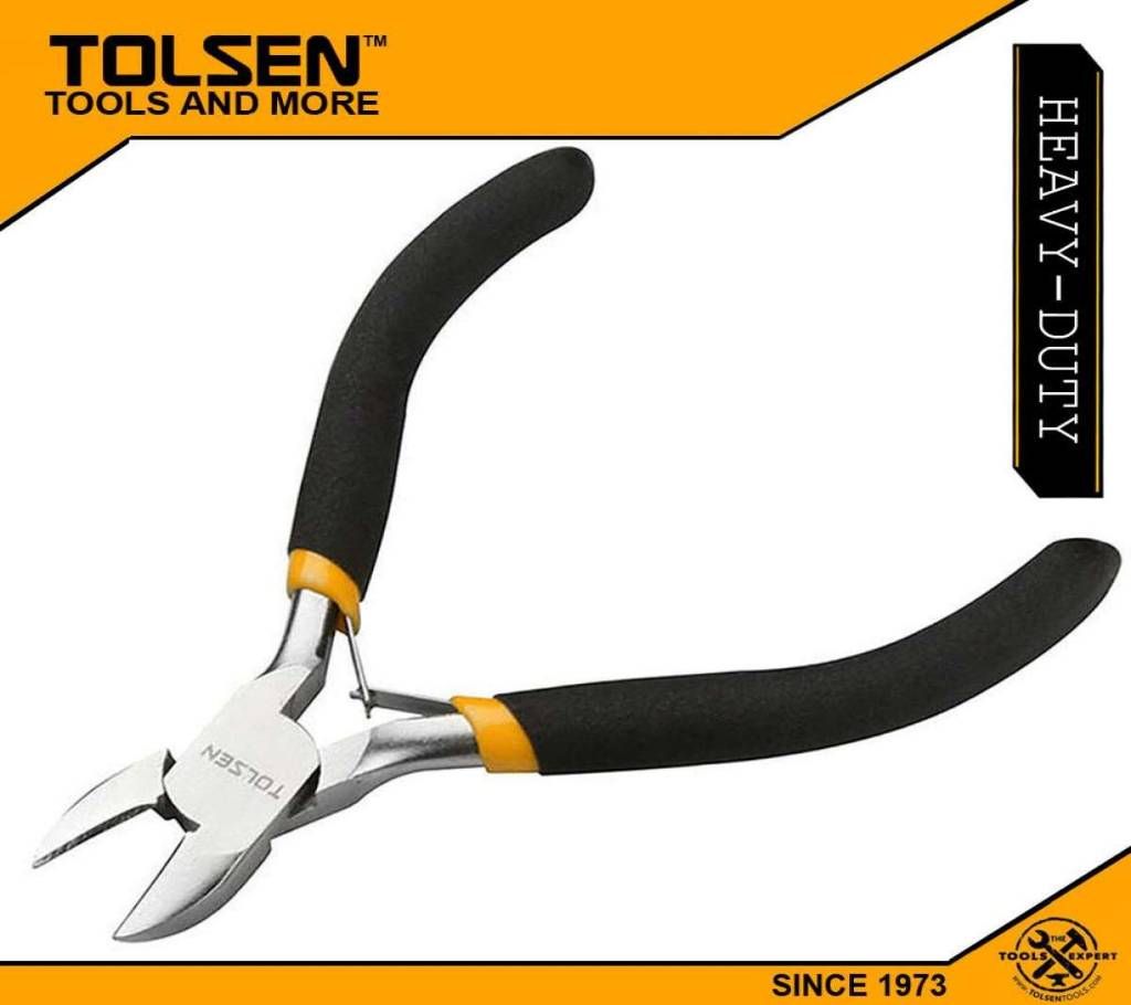 TOLSEN Mini Diagonal cutting Pliers (4.5") Bi-Dipped Handle 10033