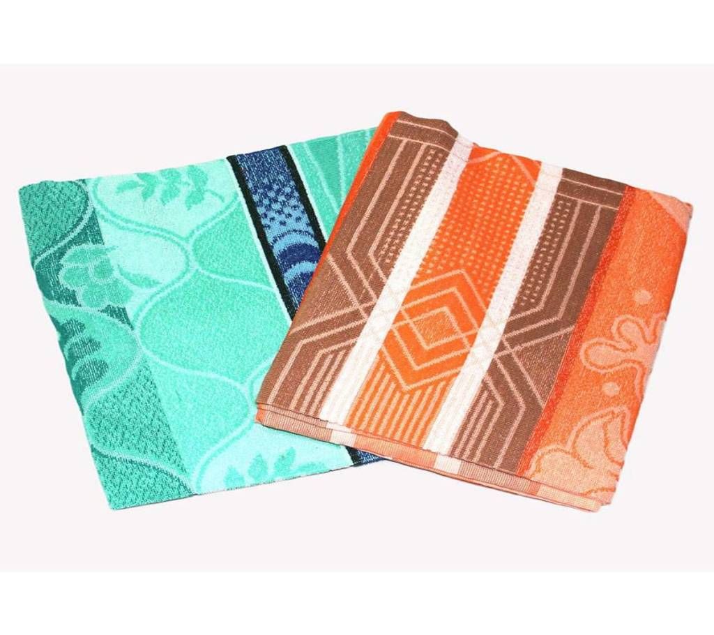 Multi-Color Cotton Bath Towel