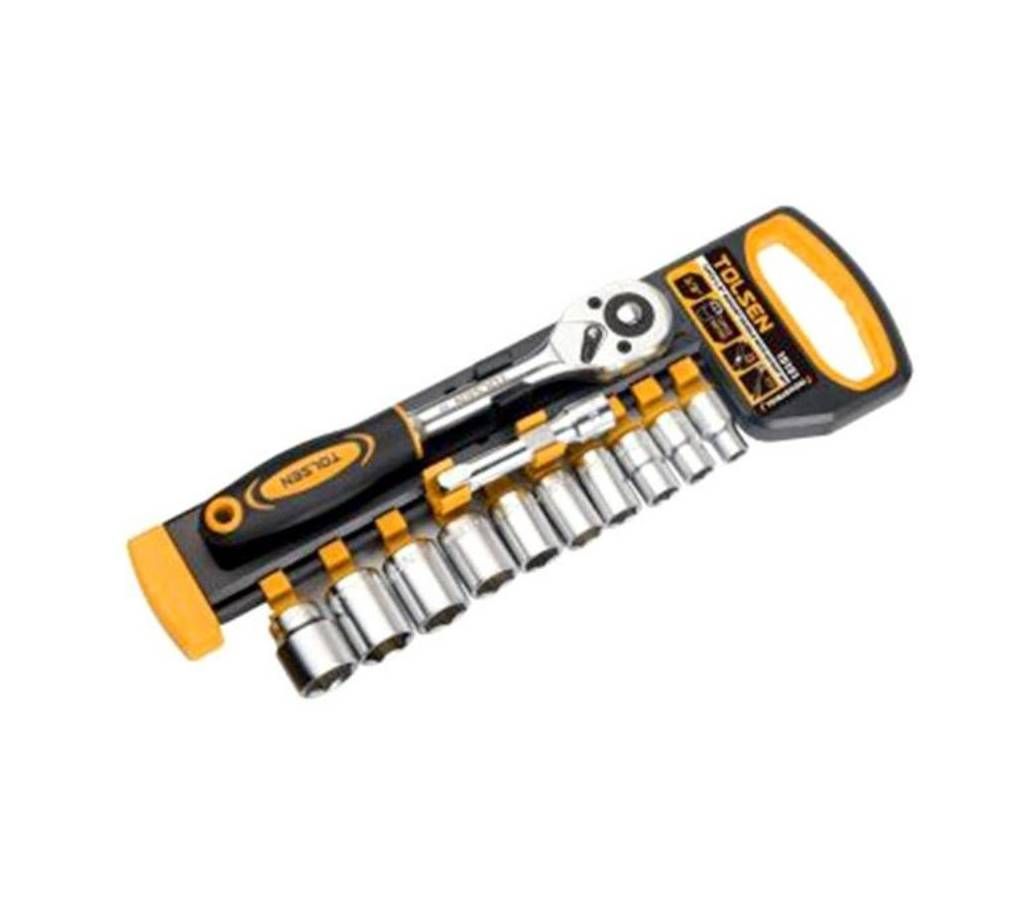 12pcs 3/8 " ratchet handle with socket set