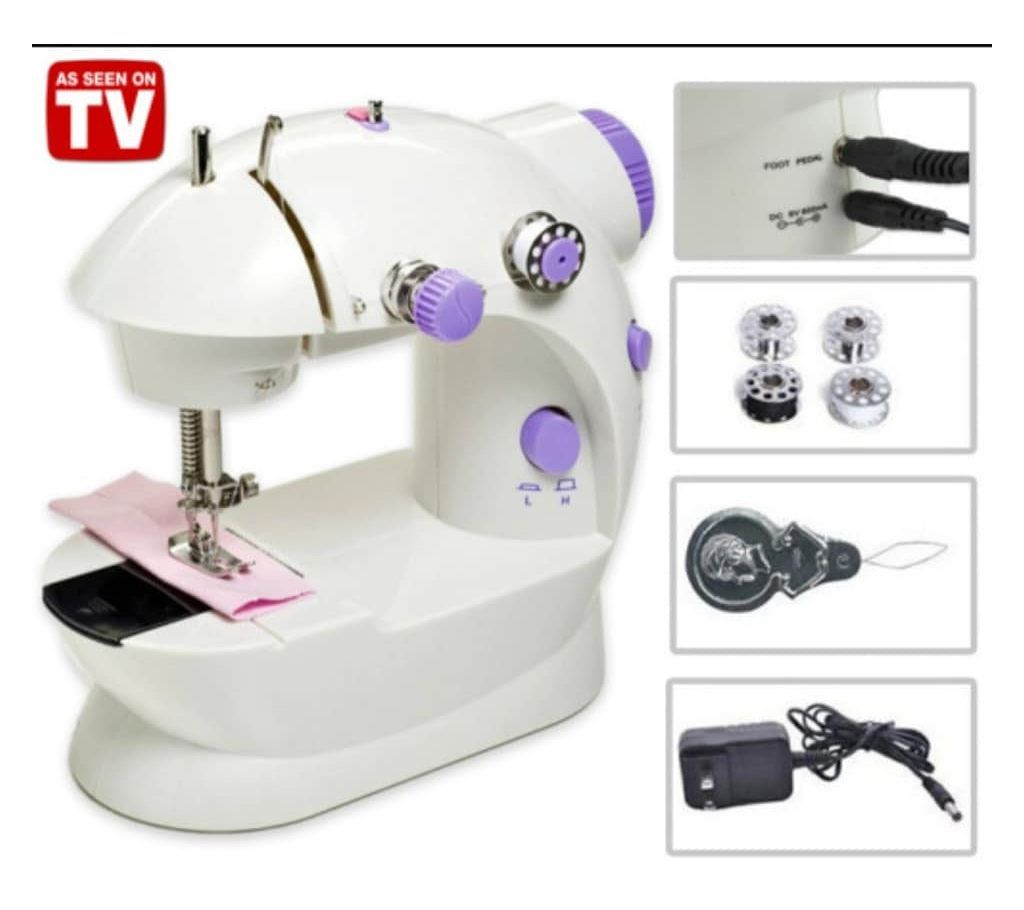 Portable Mini dual speed double thread Electric Sewing Machine