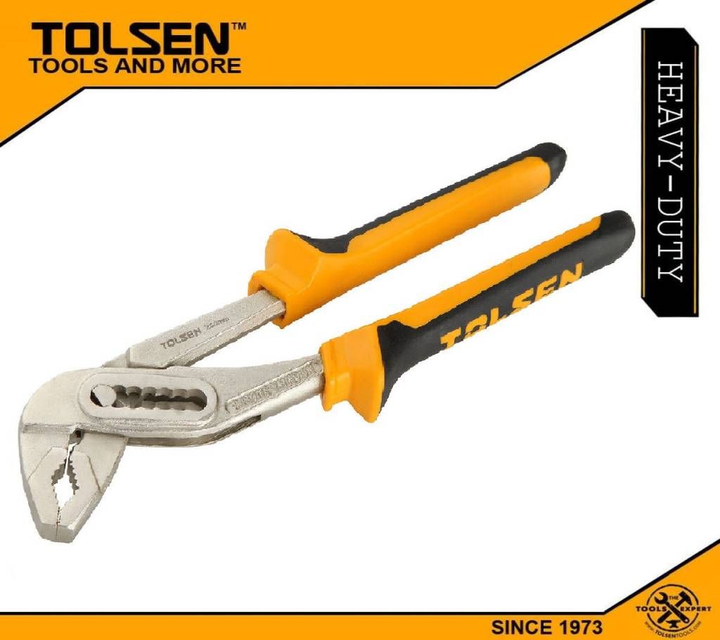 Tolsen Water Pump Pliers (10") TPR Handle 10014