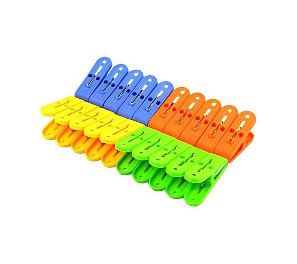 Plastic Cloth Pin - 20pcs - Multicolour