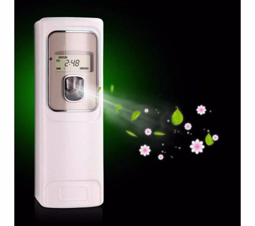 Automatic room sprayer with LED clock 