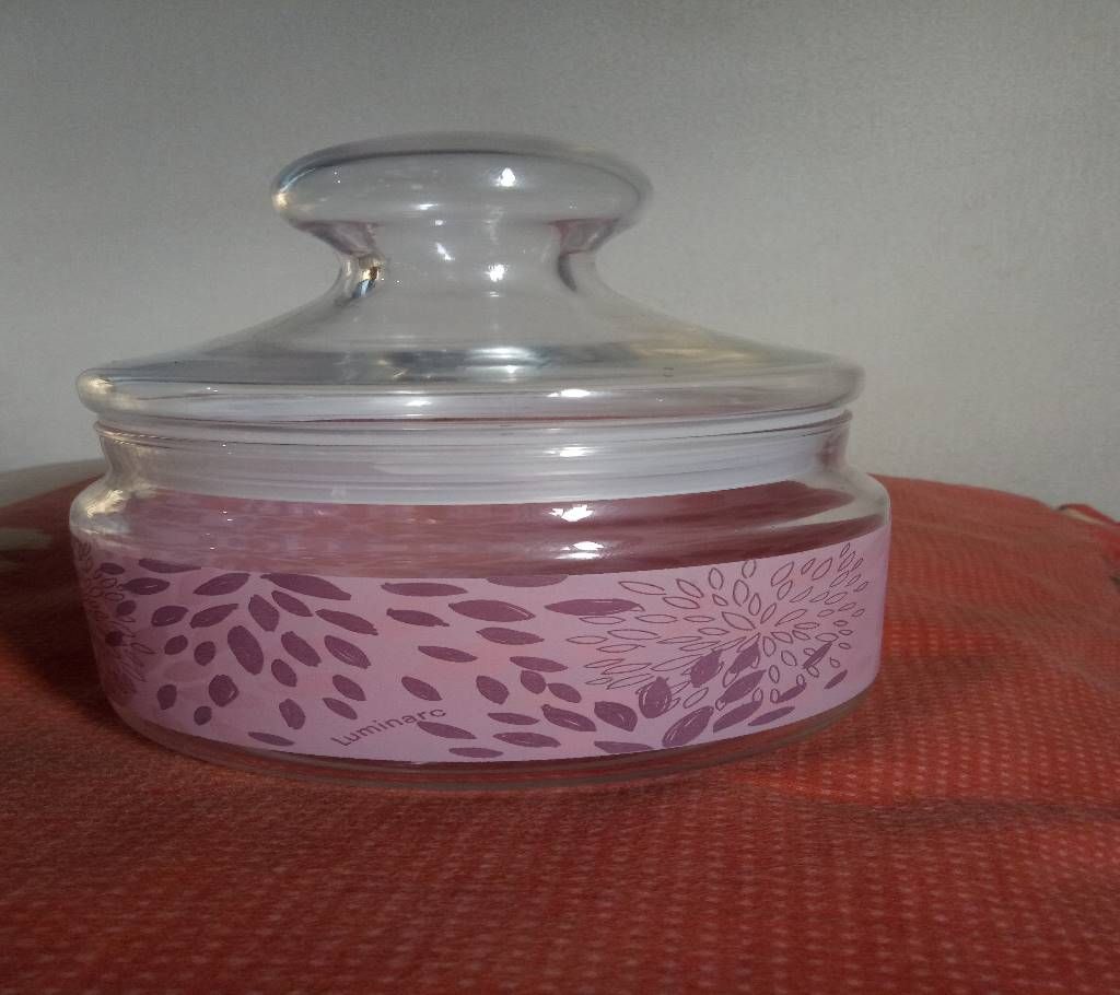 glass storage jar