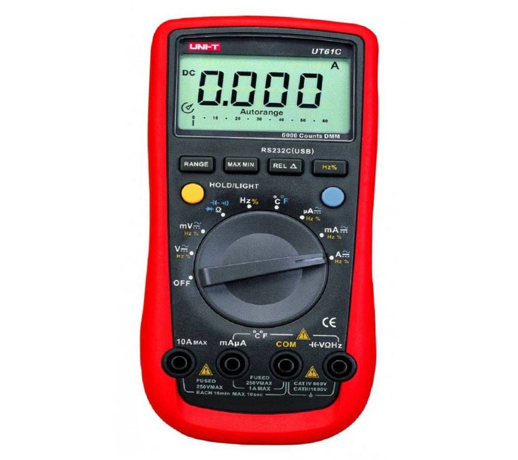 Uni-T UT61C Modern High Precision Digital Multimeter USB Interface