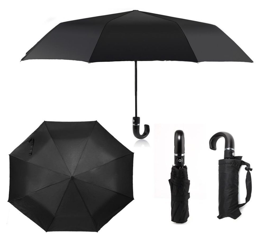 Folding Black Umbrella