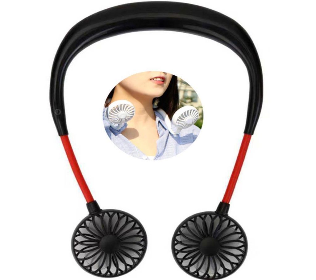 Hand Free Personal Fan, Headphone Design Wearable Portable Neckband Mini Fan With USB Rechargeable For Traveling Outdoor Office (2019 New Version)