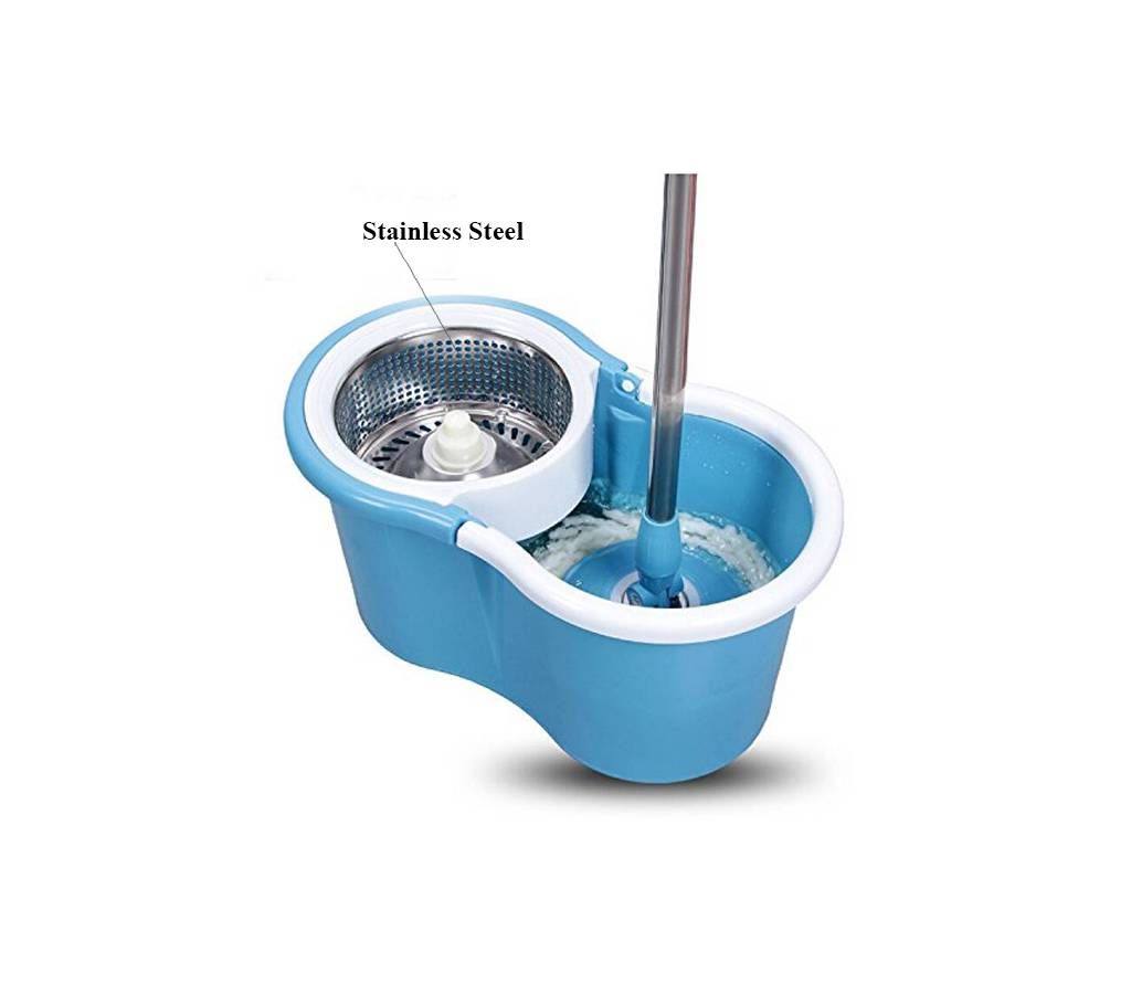 Magic Dry Bucket Mop - 360 Degree Self Spin Wringing for Home & Office Floor Cleaning Mop Set 