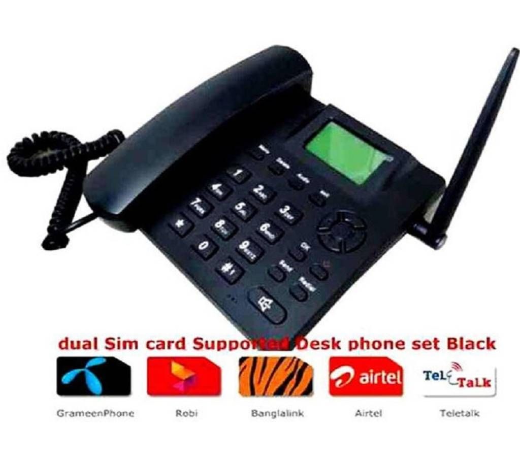 Dual SIM Supported GSM Landphone Set 