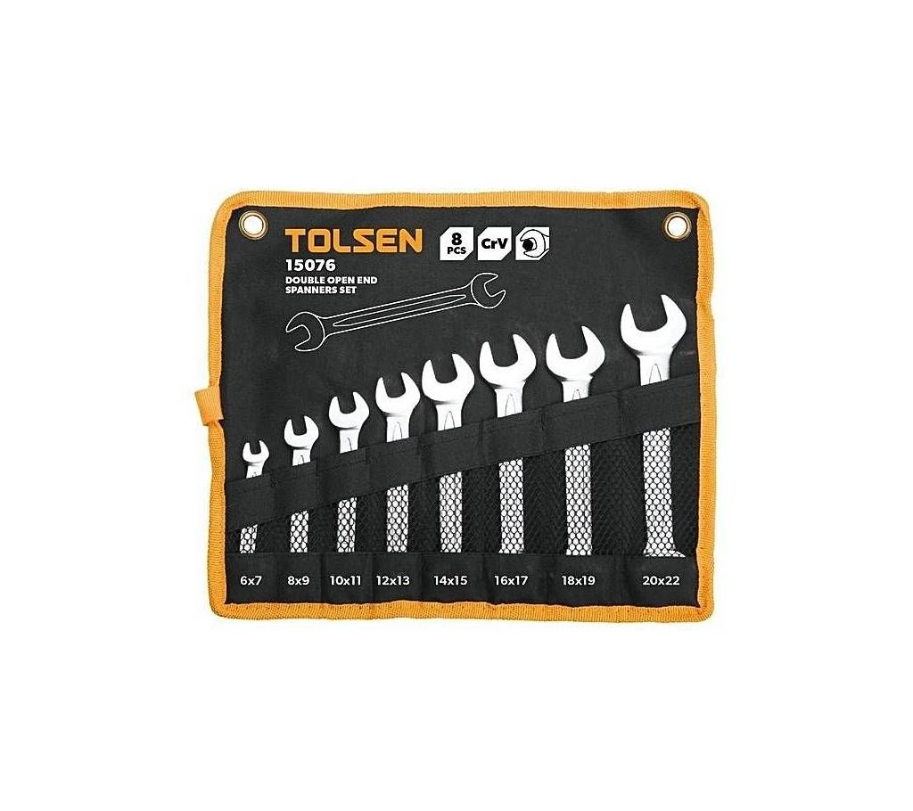 Tolsen Double Open End Spanner Set - 8 pieces