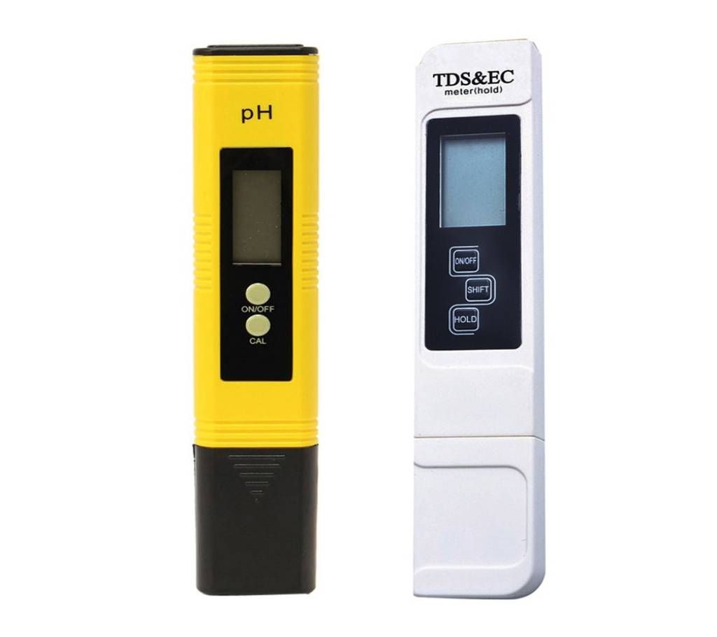 2PCS Digital PH Meter + TDS EC Meter for Hydroponic