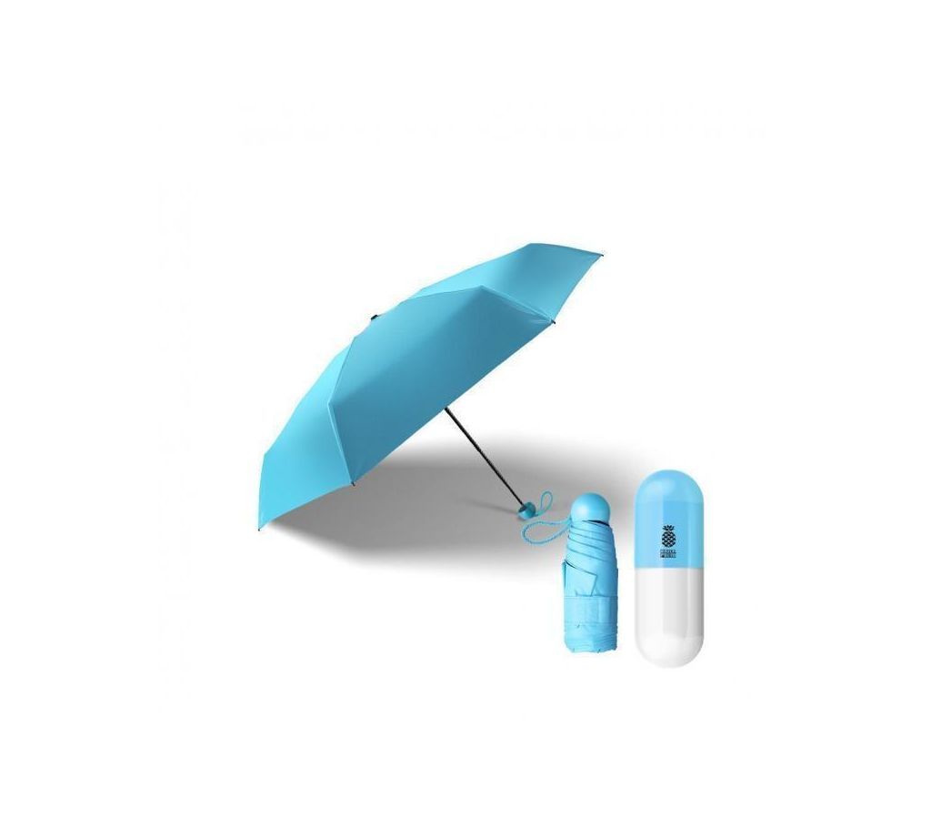 Mini Folding Umbrella - Sky Blue