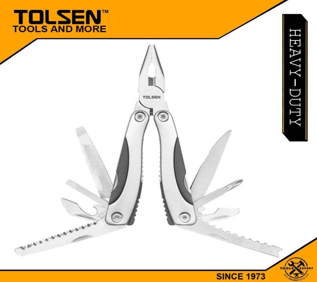TOLSEN 14 in 1 Multipurpose Pliers with Case (102x46x23mm) 30046