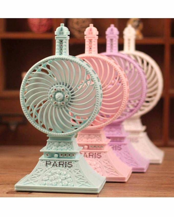 Eiffel Tower Mini Desktop USB Fan