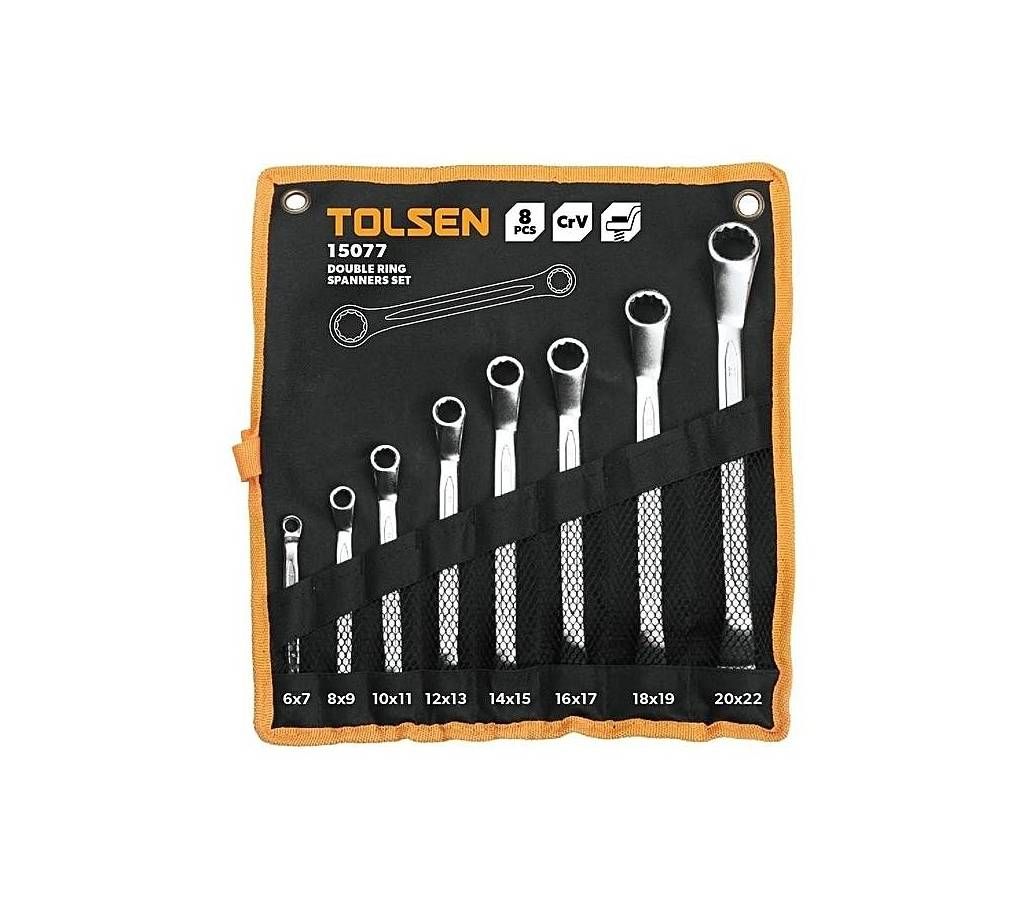 Tolsen Double Ring Spanner Set - 8 pieces