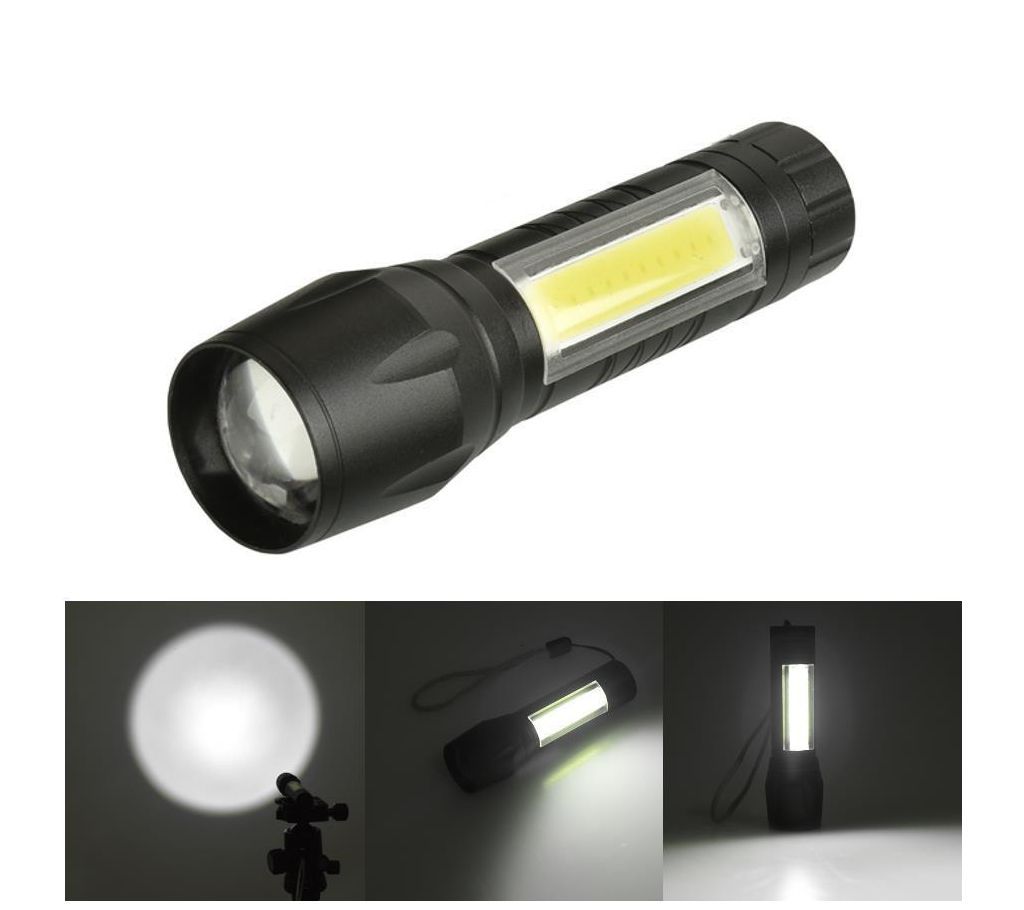 Telescopic Zoom Flash Ligh Xpe+COB