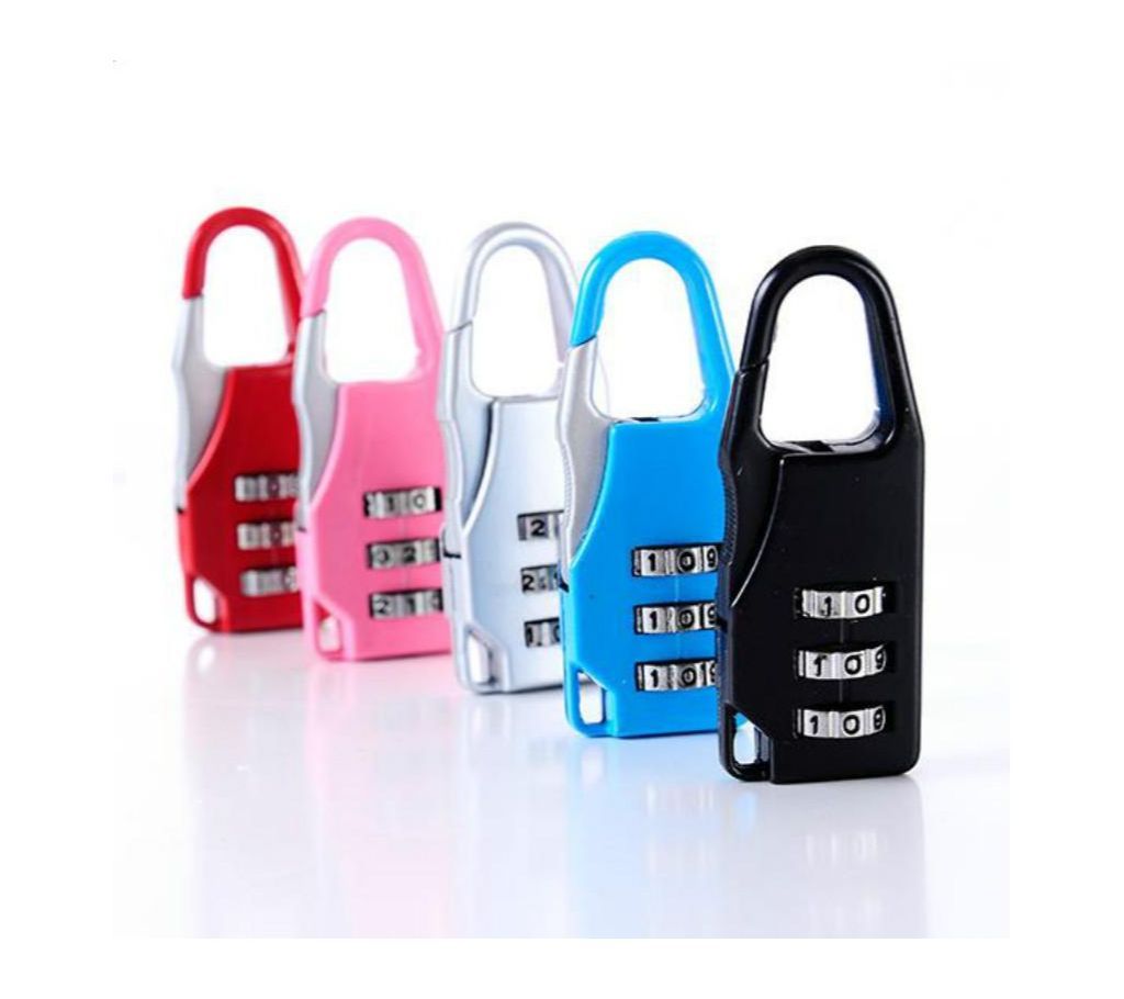 3 Digit Mini Luggage Suitcase Security Padlock Password Lock-1Pcs