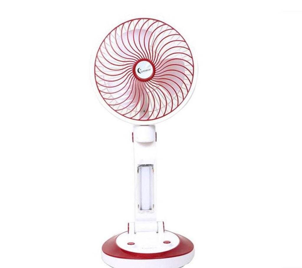 Rechargeable LED lights and fan