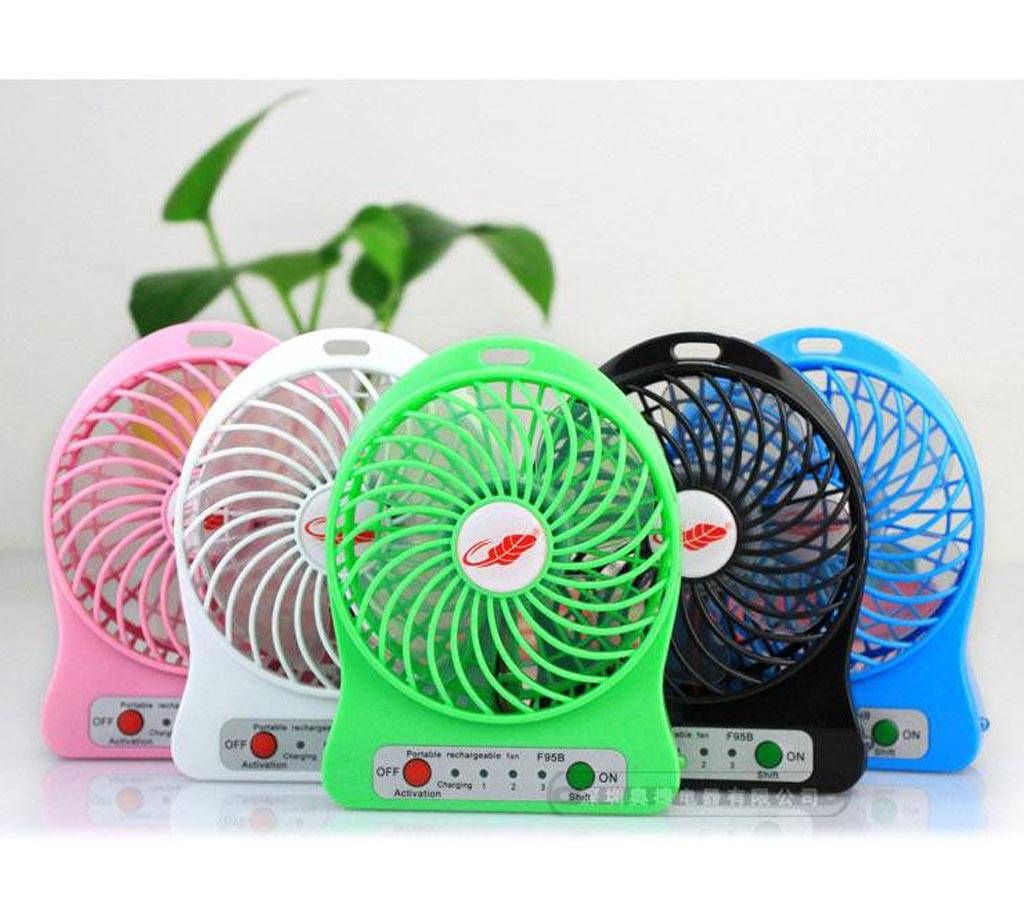 portable mini fan with LED light- 1 pc 