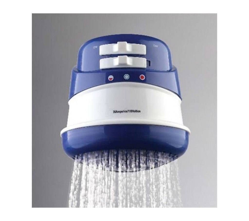 Instant Hot Water Shower Head - Blue