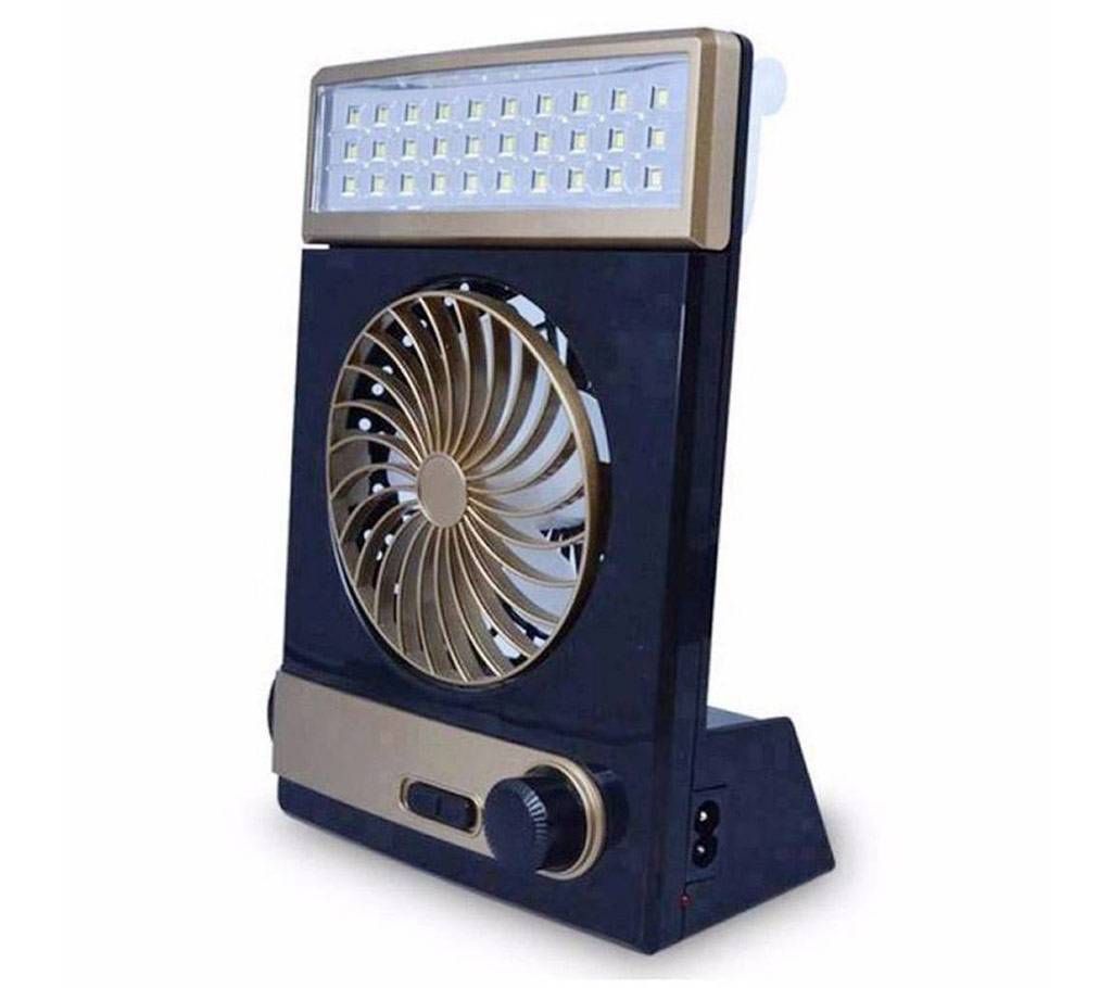 4 in 1 solar rechargeable fan 