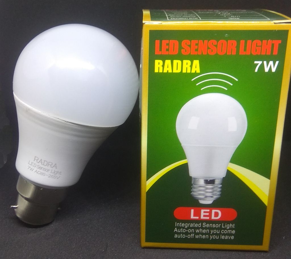 Motion Sensor Light Bulb 7W Indoor / Outdoor Lighting Lamp