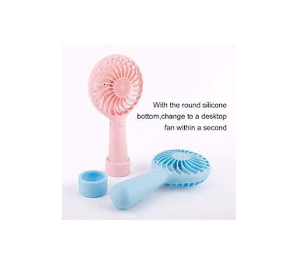 BASEUS Portable 3-Speed Fan USB Handheld Rechargeable Cooling Fan -Pink