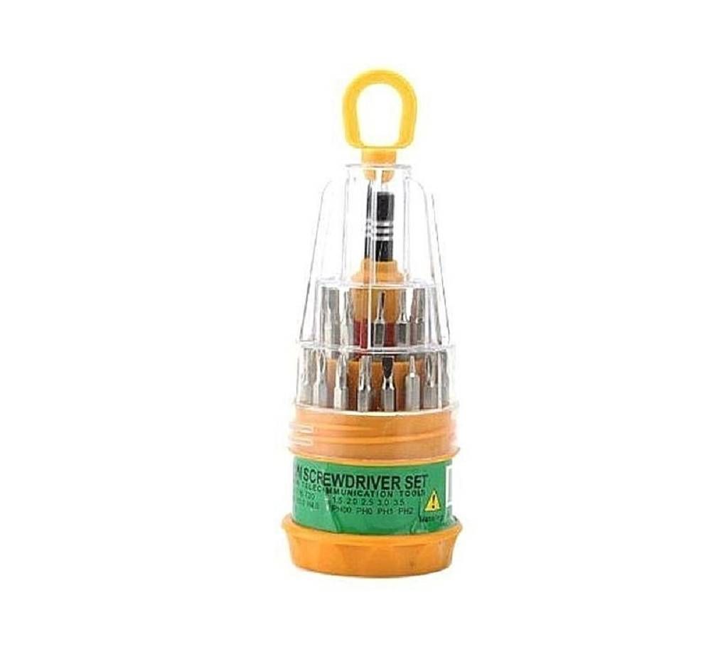31 in 1 Screw Driver set - Yellow