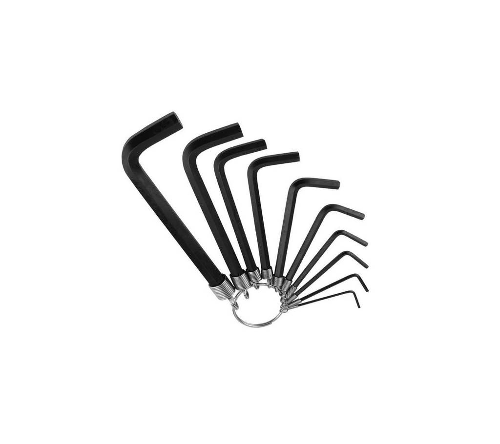 10 Pcs Hex Key Wrench Set