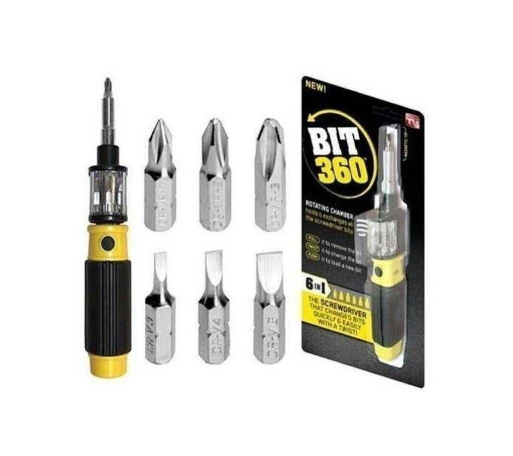 Bit 360 All-in-one Screwdriver and Bit Set - Silver